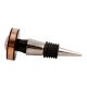 Black And Copper Brass Tiny Flower Resin Wine Stopper